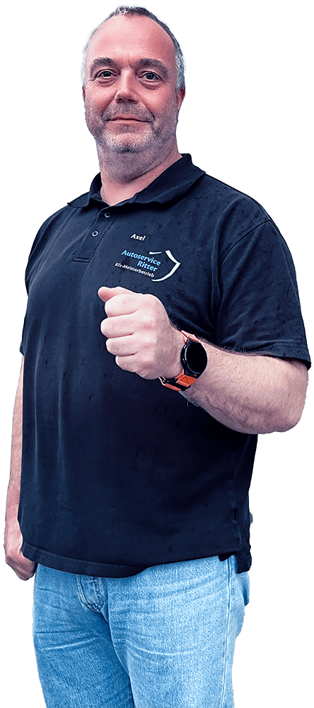 Axel Schumann vom Autoservice Ritter grüßt